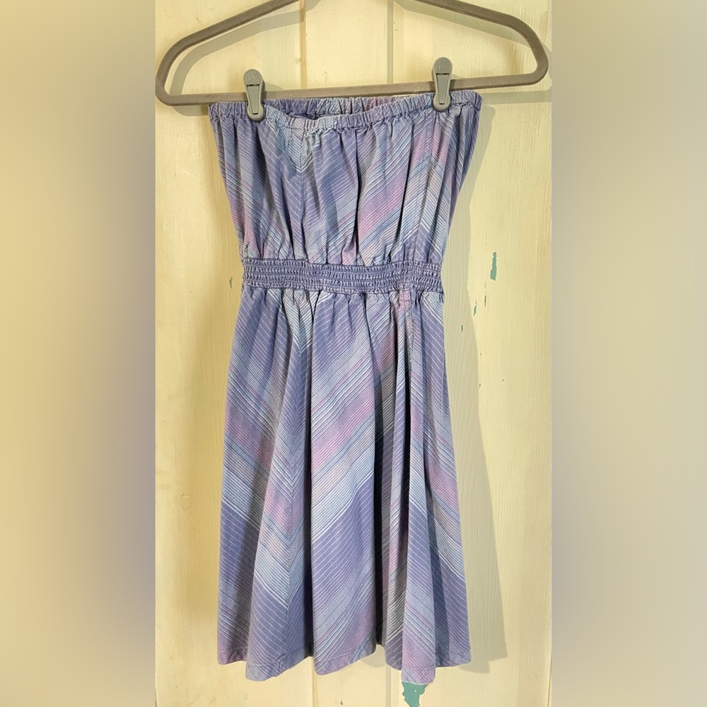 Blue Striped Dress